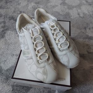 Coach White Sneakers Size 10